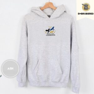 Ash Starry Three Dragons Embroidered Hoodie