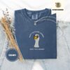 Denim Sunglasses Goose Embroidered T-Shirt