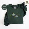 Forest Green Support Your Local Library Embroidered Sweatshirt