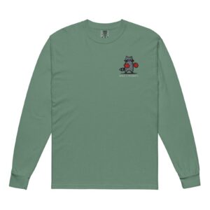 Light Green Why I Oughta Raccoon Embroidered T-Shirt