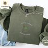 Military Green Wizard Frog Shenanigans Embroidered Sweatshirt