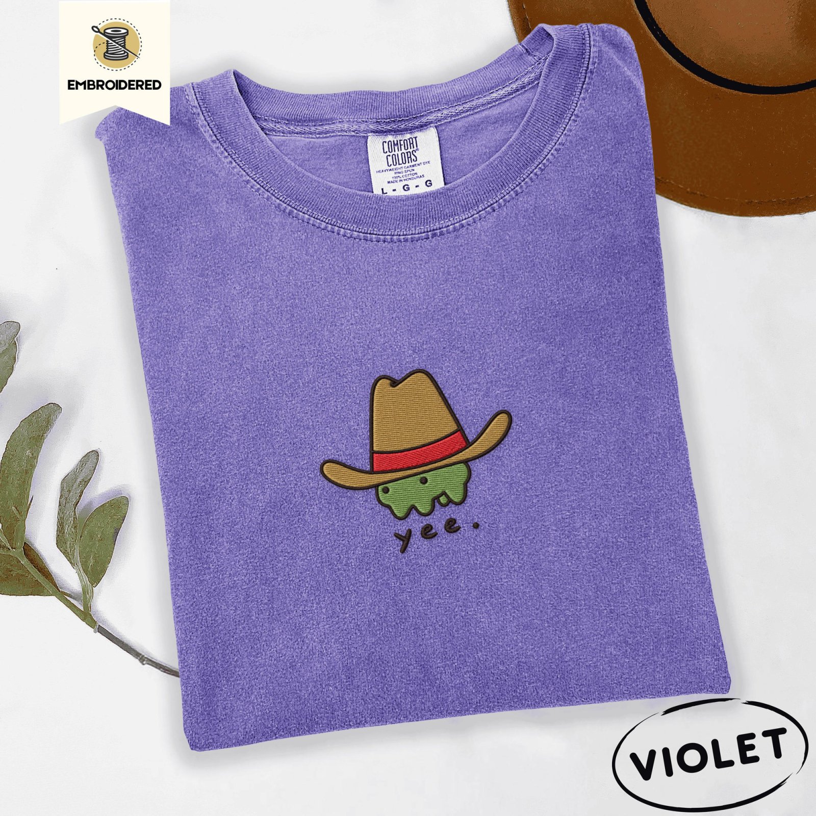 Violet Yee Cowboy Frog Embroidered T-Shirt